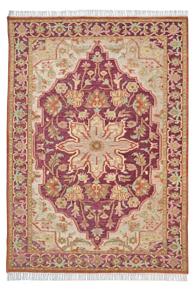 Hand knotted carpet with traditional multicolor motifs – Scalane International