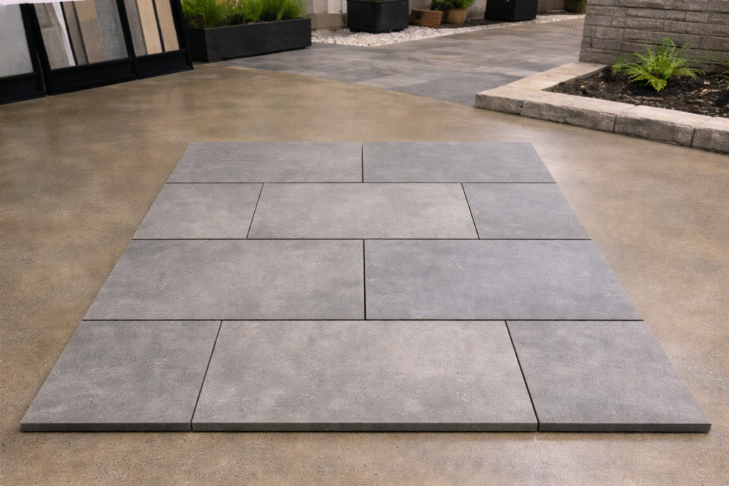 Outdoor parking tiles for commercial and residential use