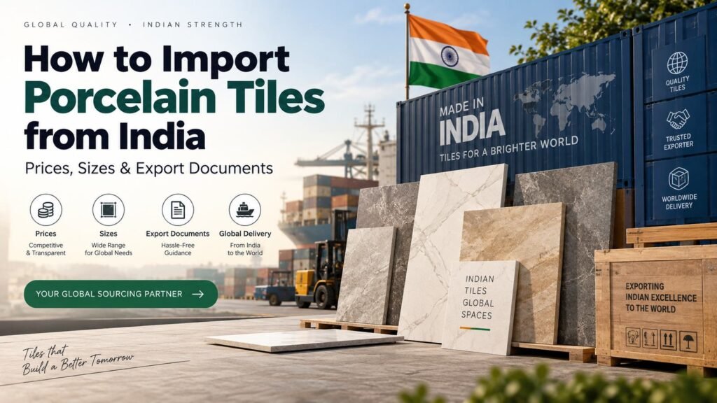 how to import porcelain tiles from India