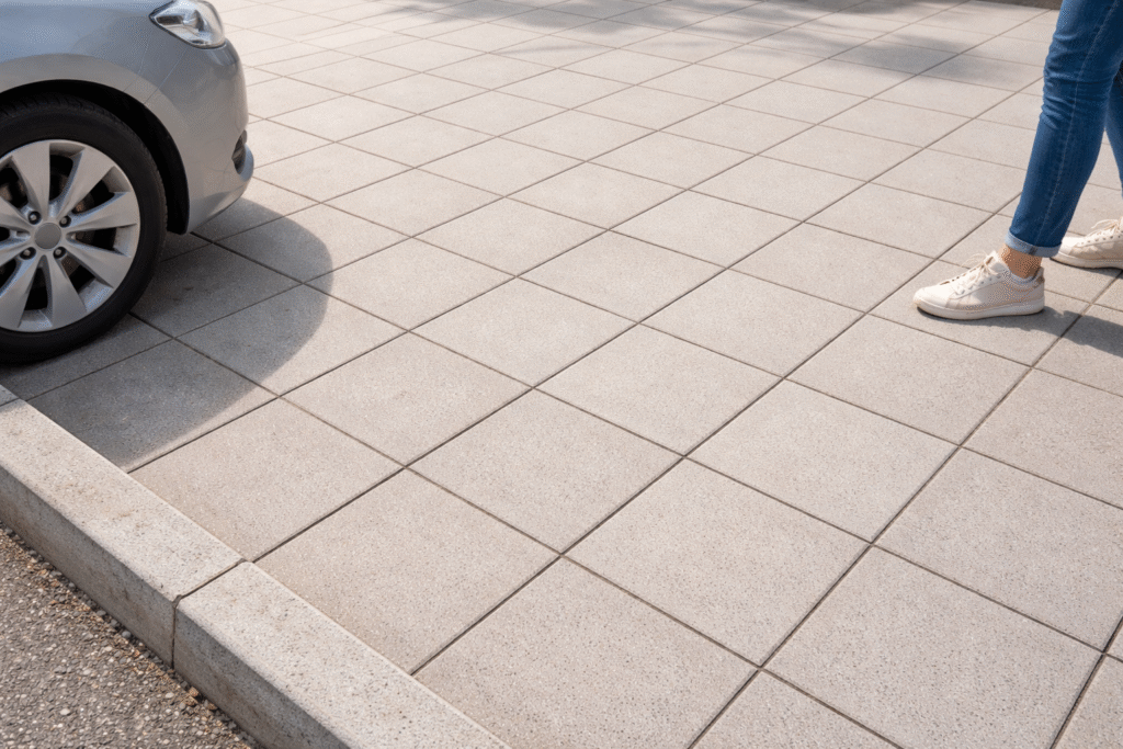 Porcelain outdoor parking tiles exporter 20mm thickness