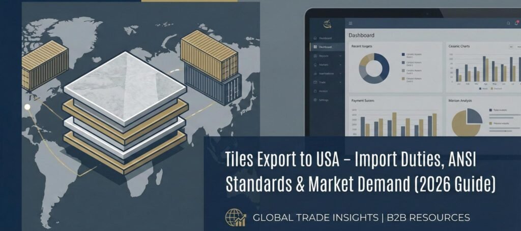 porcelain tiles export to USA in shipping container