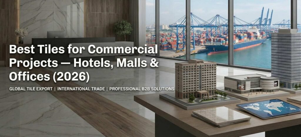 Best tiles for commercial projects 2026 used in hotels and malls