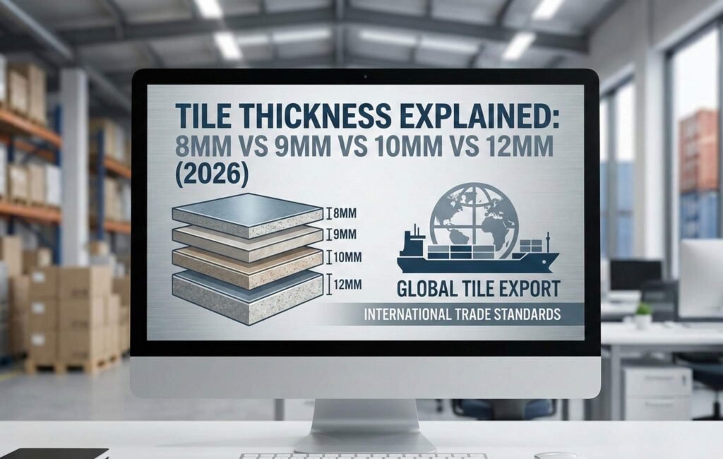 Tile thickness explained: 8mm vs 9mm vs 10mm vs 12mm tiles for export buyers