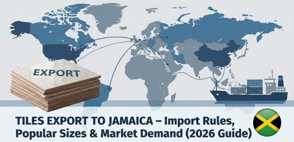 tiles export to Jamaica import rules popular sizes market demand 2026