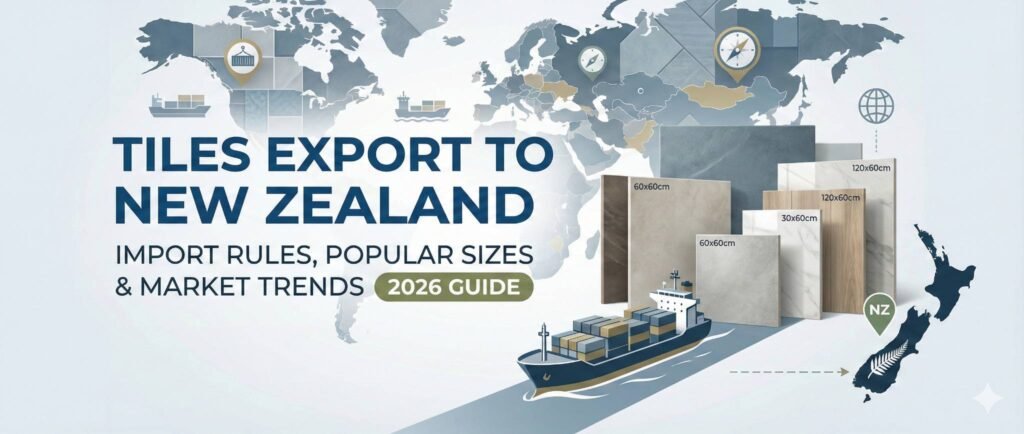 Tiles export to New Zealand container shipment