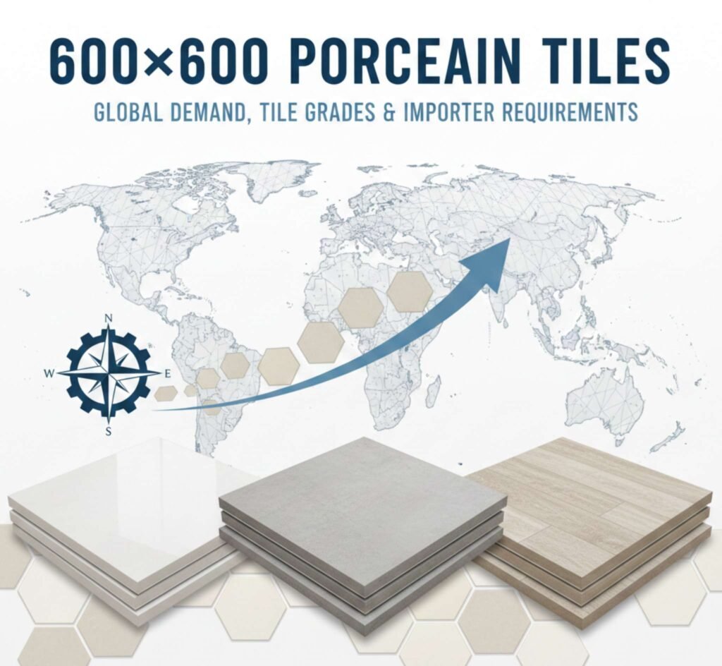 600X600 porcelain tiles exporter serving global import markets
