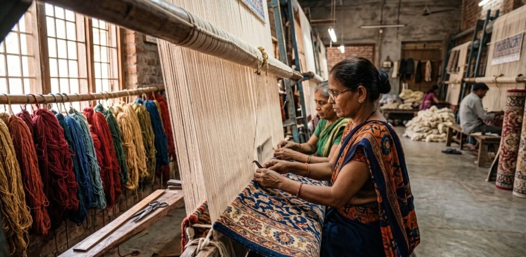 Import Hand Knotted Carpets from India
