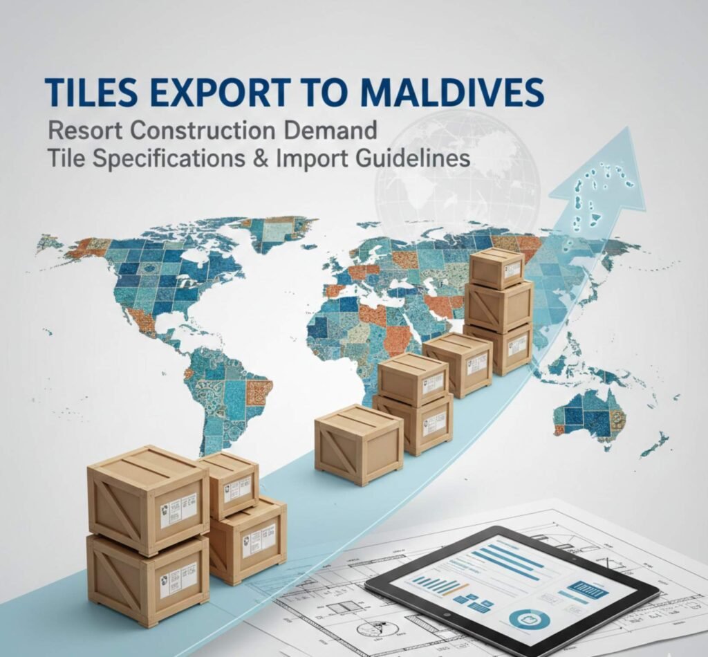 tiles export to Maldives for luxury resort porcelain tiles