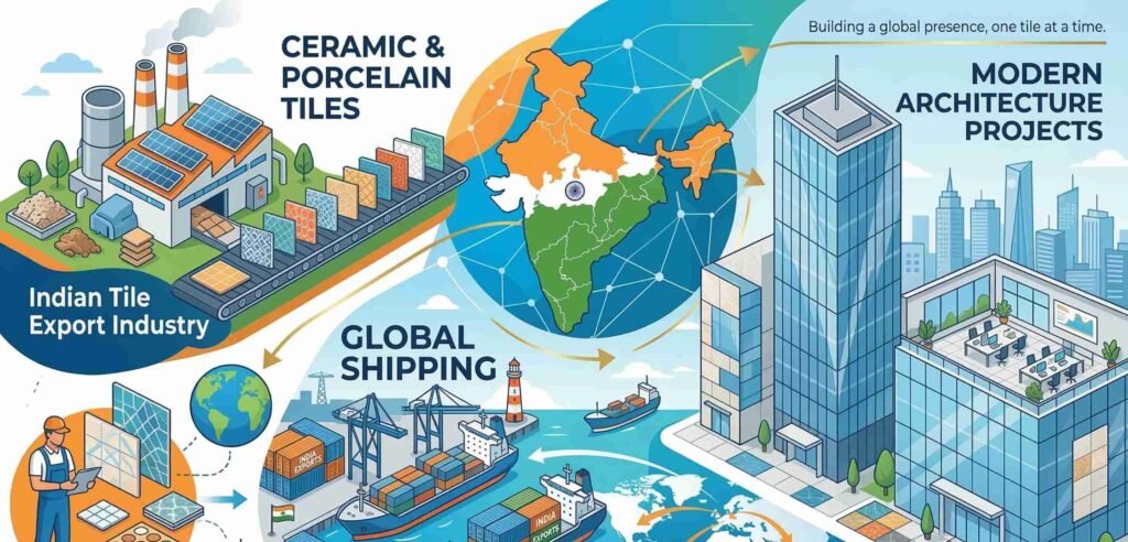 tiles exporter from India supplying ceramic and porcelain tiles