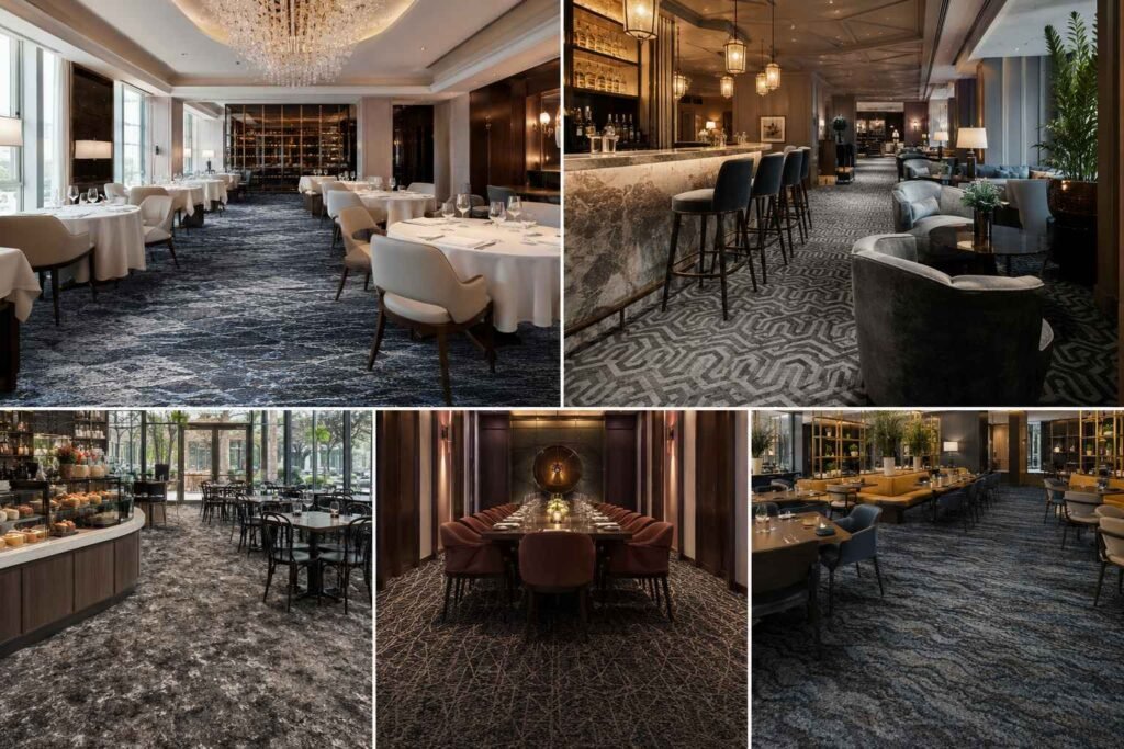 Restaurant carpet supplier providing hospitality dining flooring solutions for restaurants and cafés